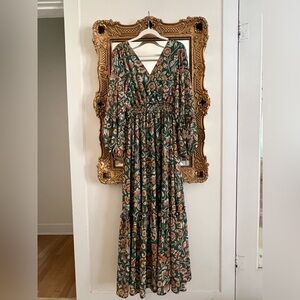 Baltic Born Fall Maxi Dress - Green, Size Medium